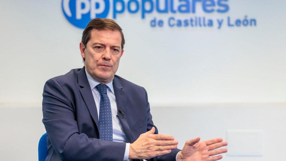 El candidato del PP a la presidencia de la Junta, Alfonso Fernández Mañueco