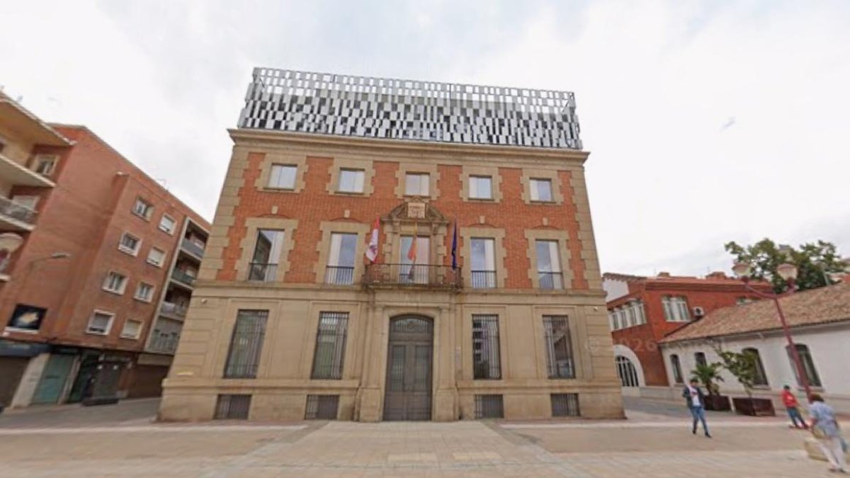 Plaza de los Juzgados de Palencia.