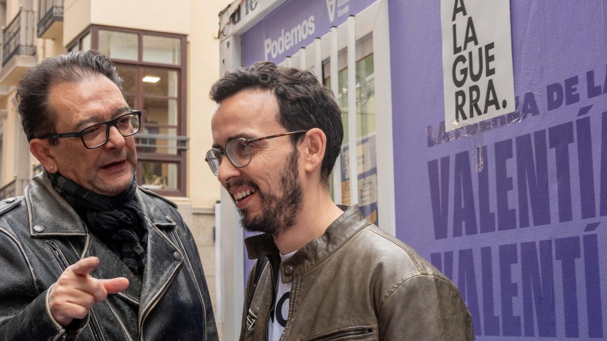 El candidato de Podemos, Miguel Ángel Llamas.