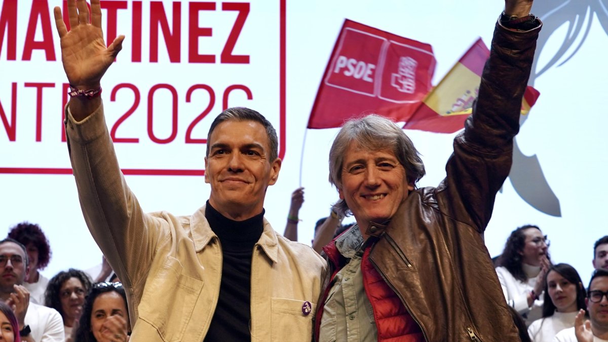 Pedro Sánchez y Carlos Martínez.
