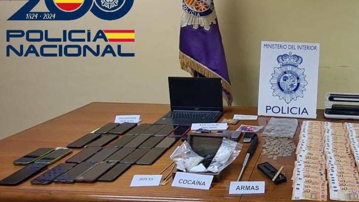 Artículos del clan familiar desmantelado en Palencia
