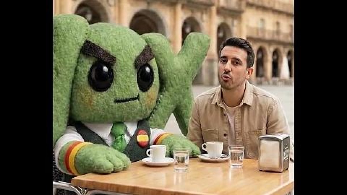 El vídeo muestra a VOX como un muñeco cabreado