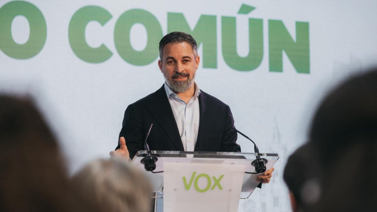 El presidente de VOX, Santiago Abascal.