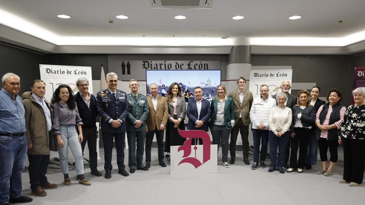 Presentación de las Justas en el Diario de León.