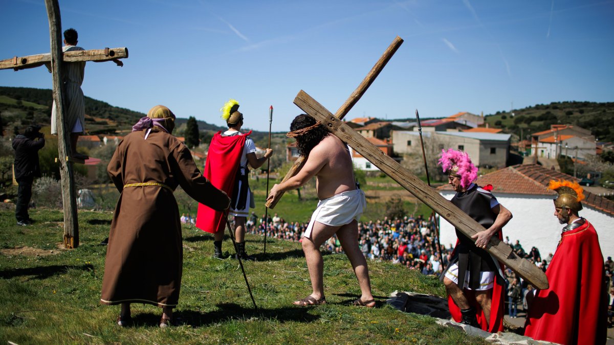 Representación de La Pasión Viviente en Serradilla del Arroyo (Salamanca)