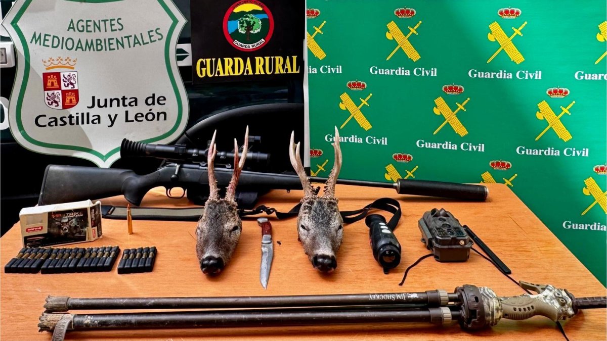 Tres detenidos por caza furtiva de corzos en Soria.