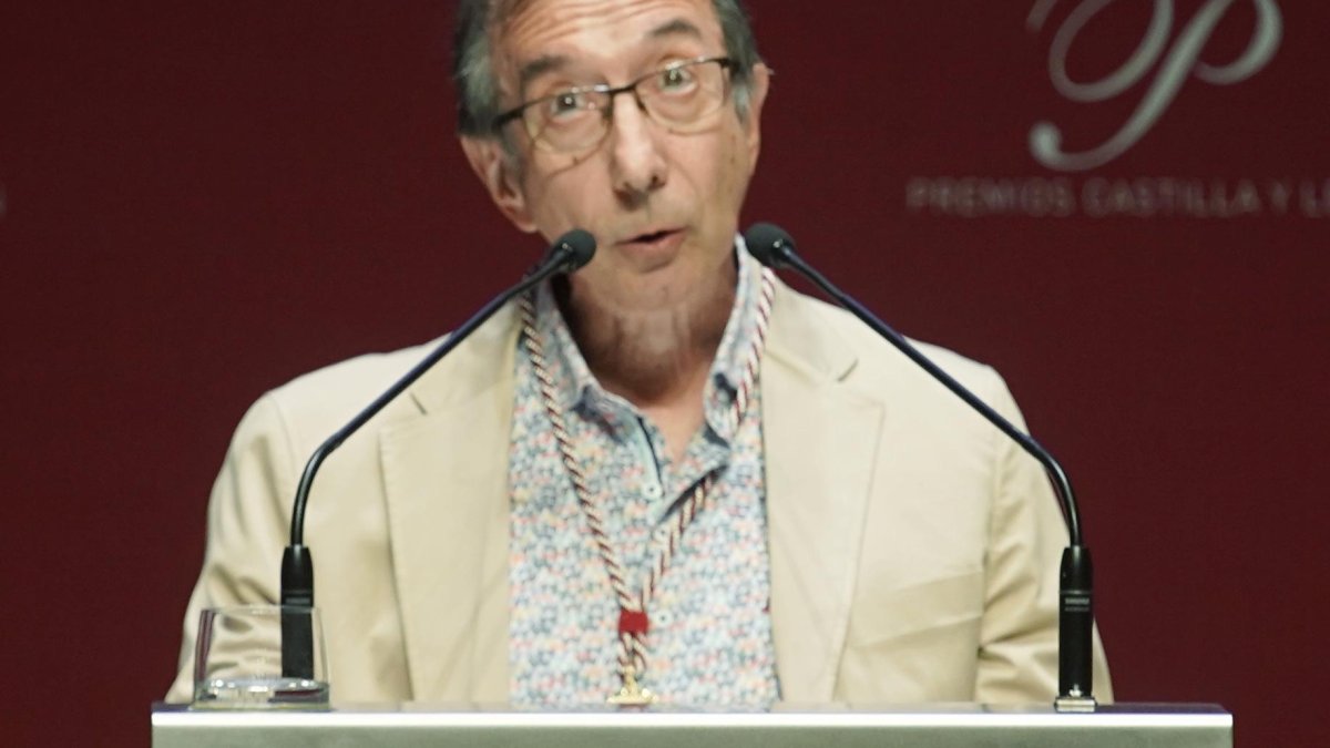 Tomás Sánchez Santiago durante su discurso.