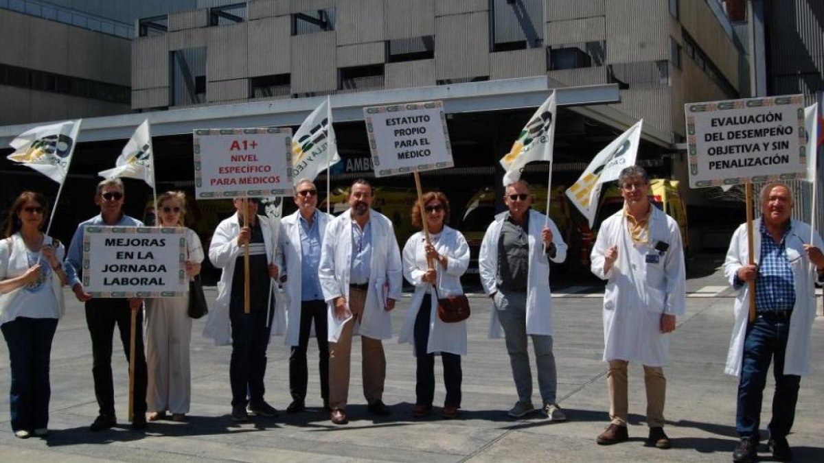 Huelga de médicos en Valladolid en una imagen de archivo