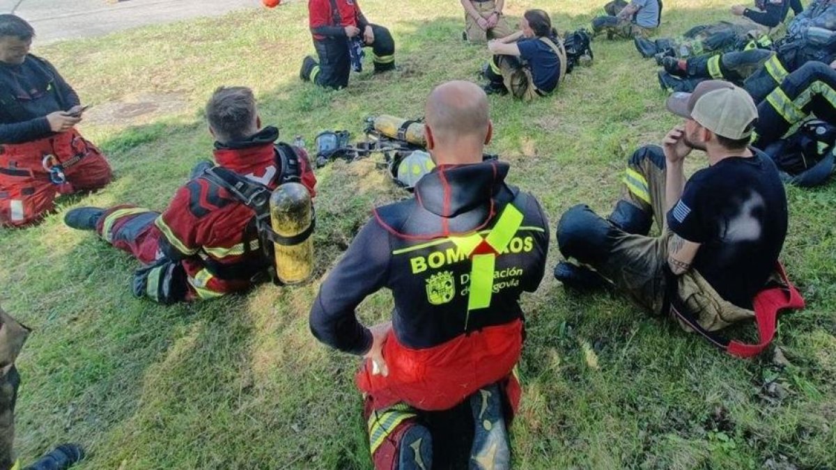 Bomberos de la Diputación de Segovia reciben formación en Alemania.