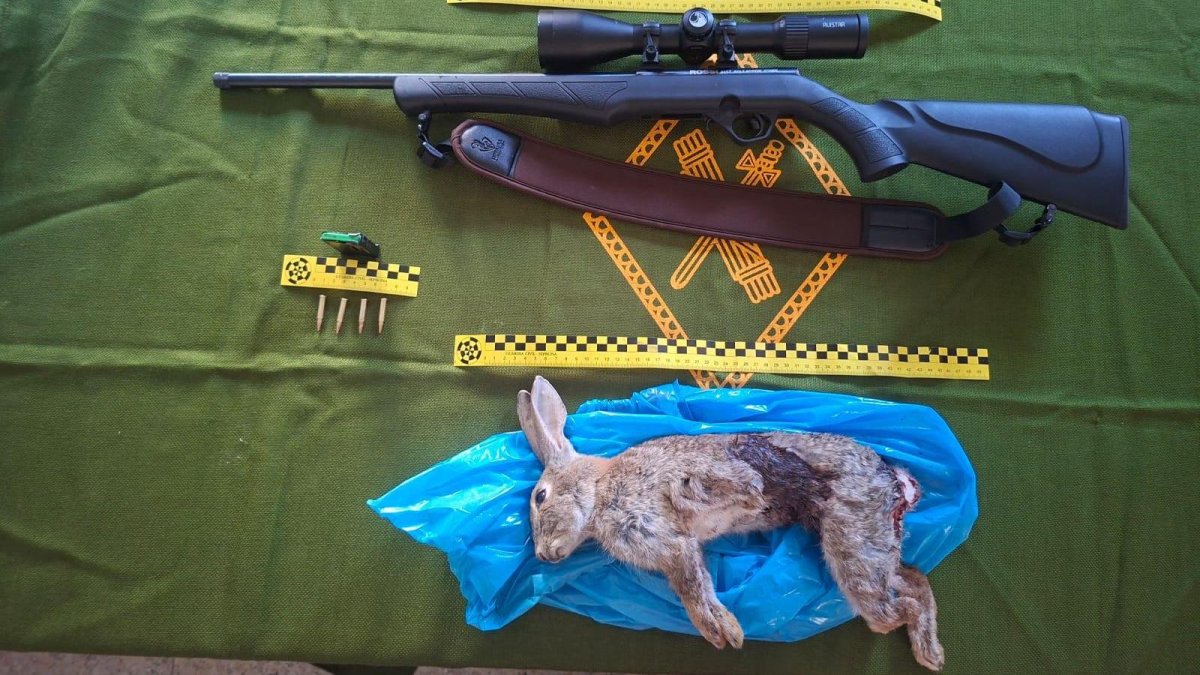 Material incautado por la Guardia Civil