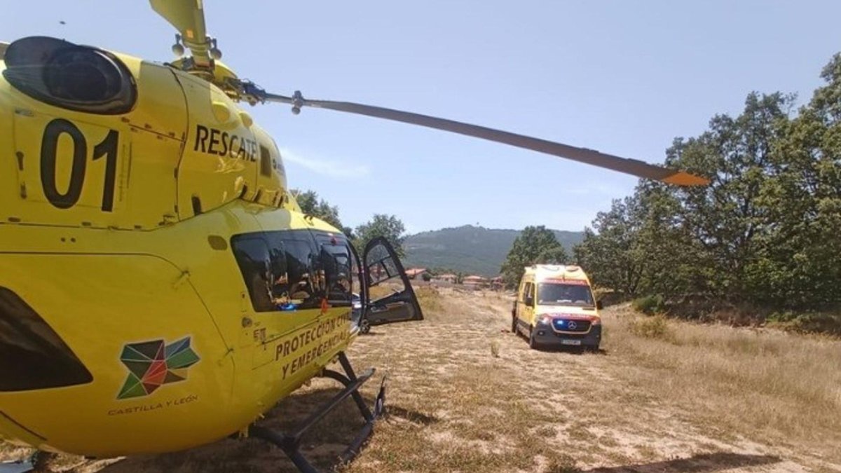 Operativo de rescate a un joven en Chorro de las Batuecas (Salamanca)