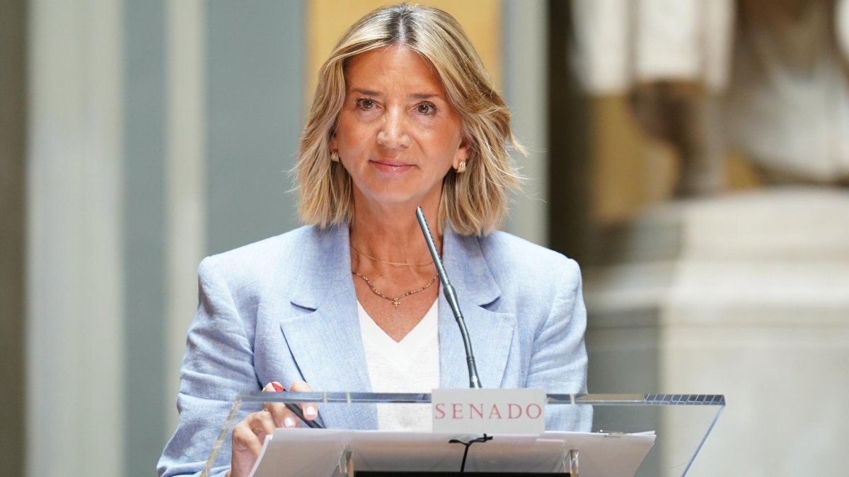 Alicia García, en una imagen en el Senado.