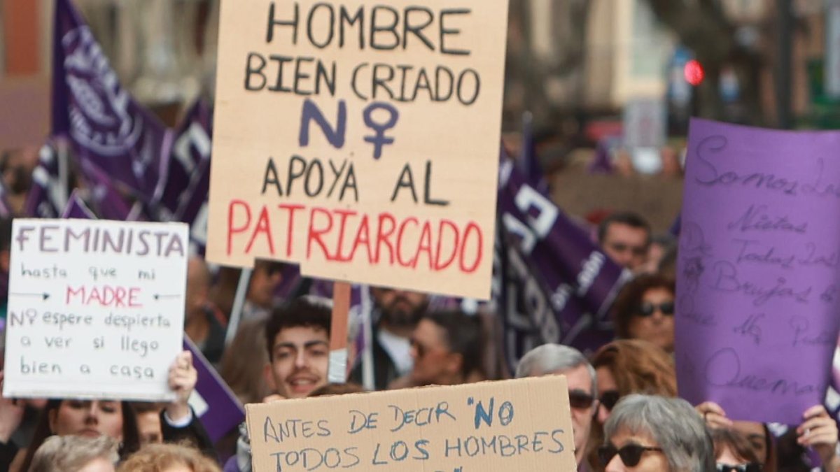 Manifestación del 8M, en una imagen de archivo.