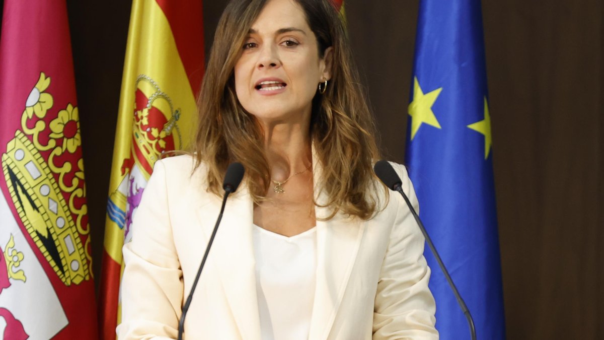 Adriana Ulibarri, en un momento de su discurso en los Premios Diario de León a los Valores Humanos.