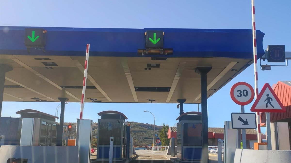Peaje de la autopista AP-66.