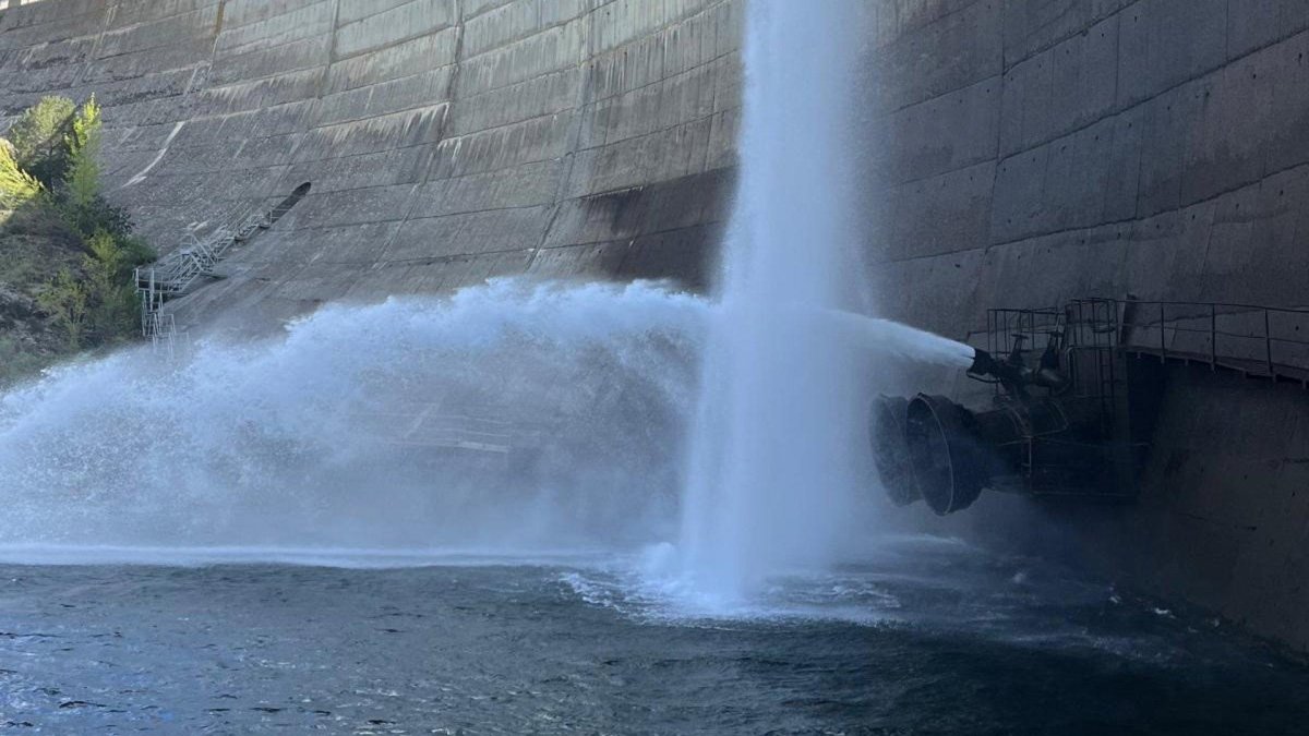 Imagen de un embalse de la cuenca del Duero.