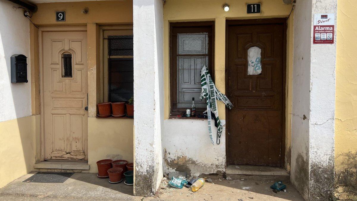 Lugar donde se encontraron los cuerpos en Veguellina de Órbigo (León)