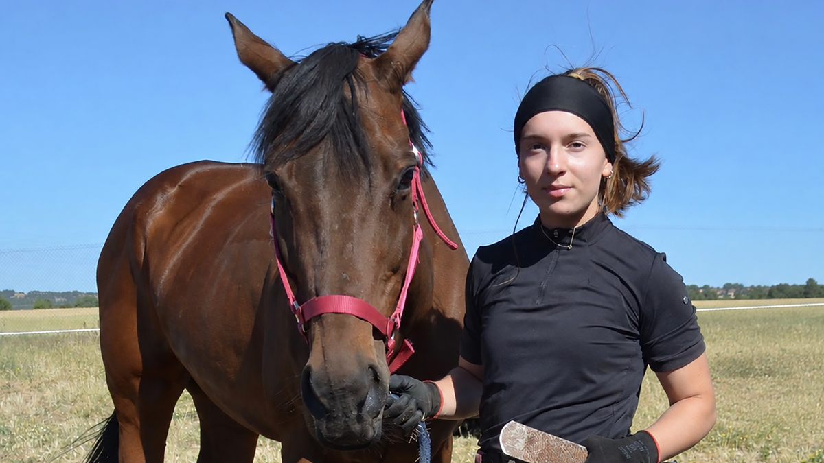 La podóloga equina Judit Velasco