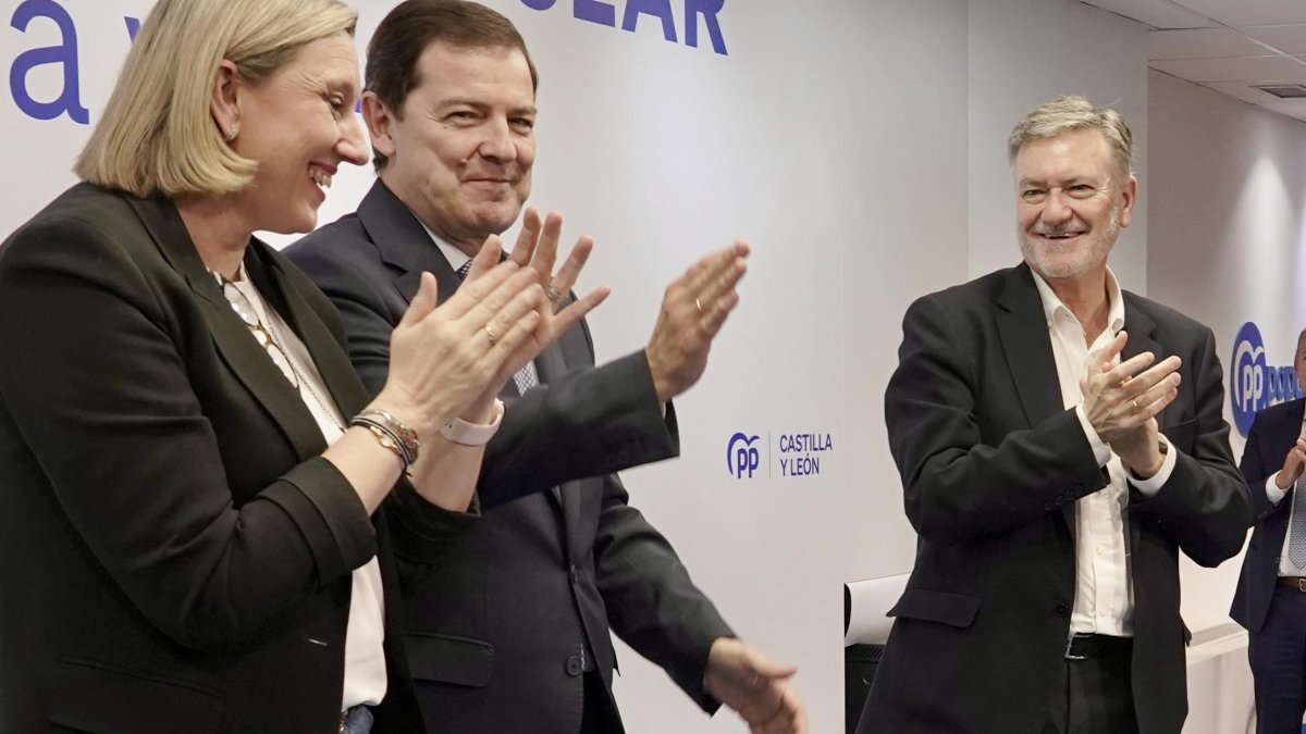 El presidente del Partido Popular de Castilla y León, Alfonso Fernández Mañueco, clausura la Junta Directiva Autonómica de la formación.