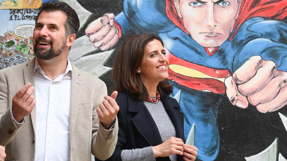 Luis Tudanca y Esther Peña, en una imagen de archivo.