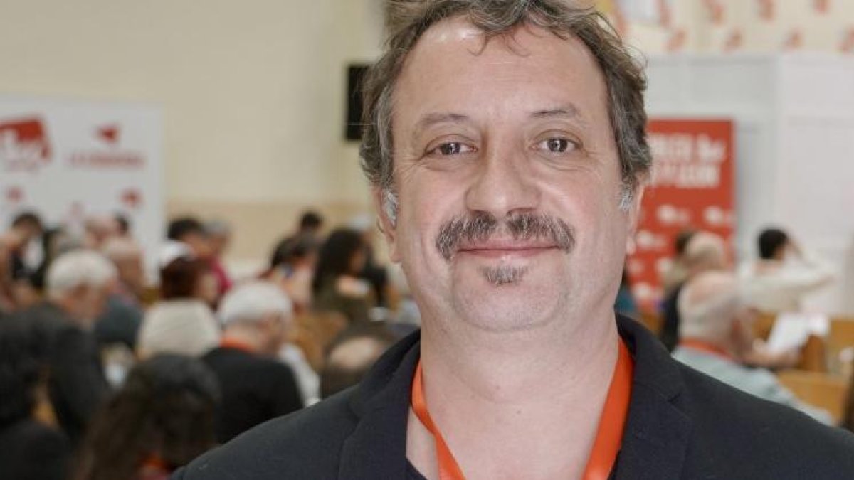 Carlos Serrano en la XIII Asamblea de IU Castilla y León, en una imagen de archivo.