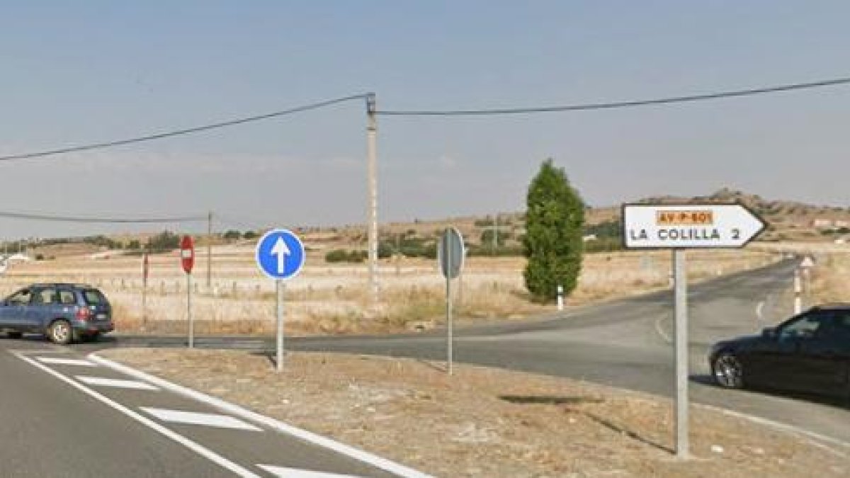 N-110 a al altura de La Colilla, en Ávila