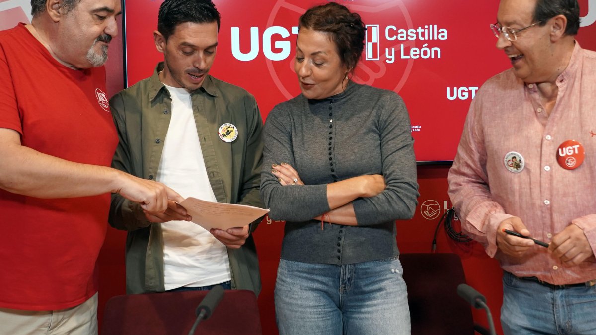 Tomás Pérez, Victoria Corbacho, Carlos Arenas y Javier García.
