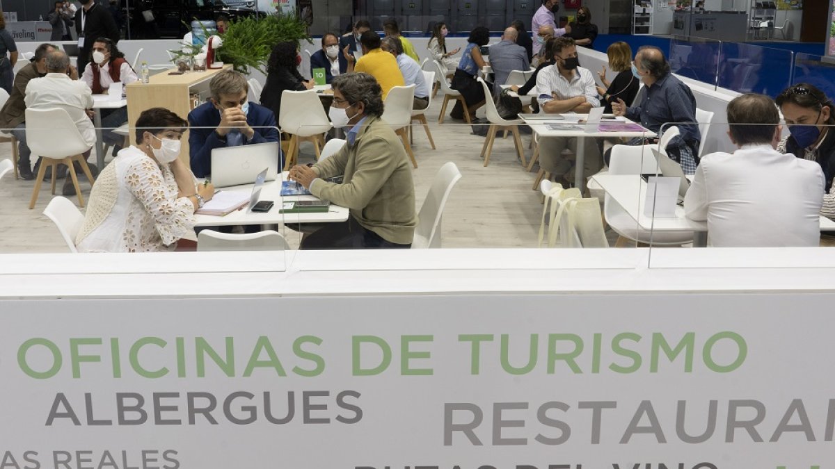 Stand de Castilla y León en Fitur 2021.- E. M.