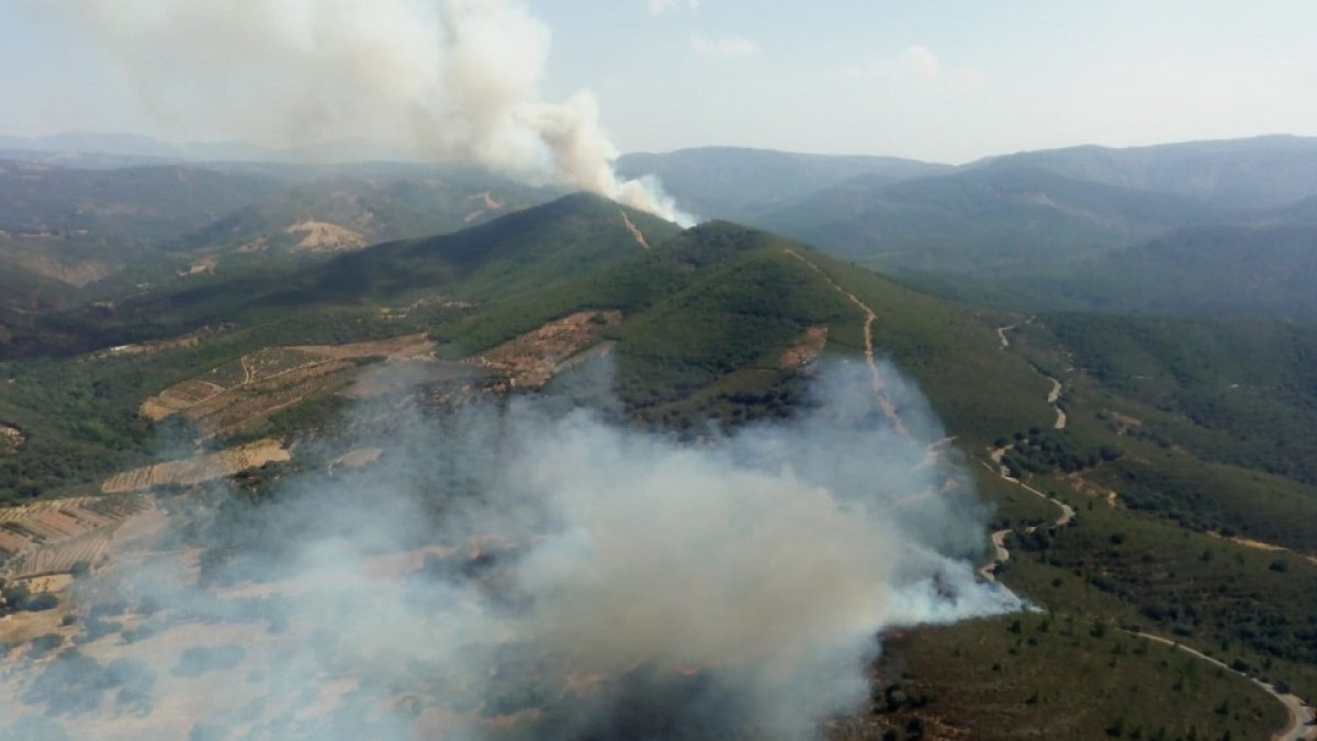 Declarado el nivel 1 en el incendio del municipio salmantino de Valdelageve.- E. M.