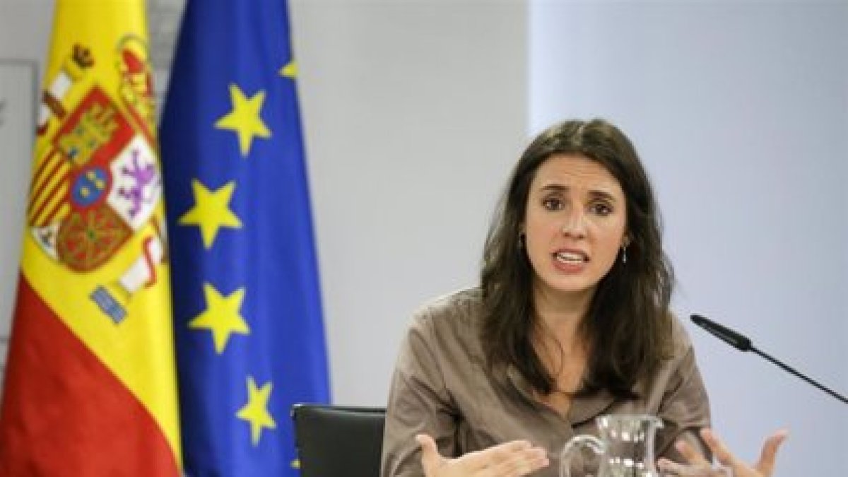 Una imagen de archivo de la ministra de Igualdad, Irene Montero. E.P.