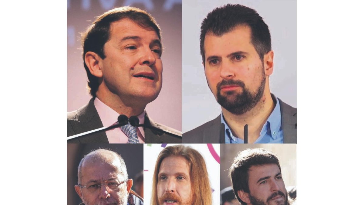 Los principales candidatos a la Junta . -E. M.