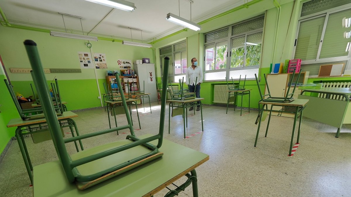 Un aula del colegio Cristóbal Colón. PHOTOGENIC/PABLO REQUEJO.