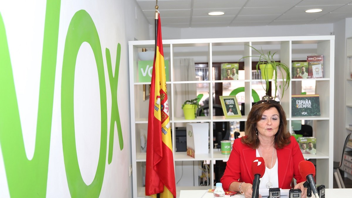 La exvicepresidenta de la gestoro de Vox Palencia, Sonia Lalanda.- ICAL