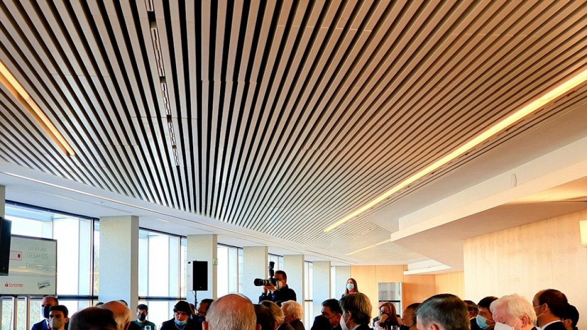 Imagen de archivo de un evento organizado por la Cámara de Comercio con El Diario de Burgos y el banco Santander.- E.M.