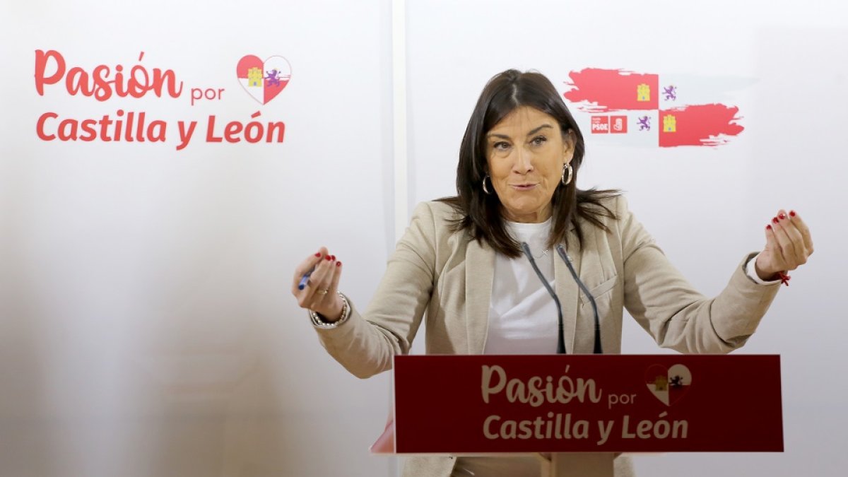 La secretaria de Organización del PSOECyL, Ana Sánchez.- ICAL