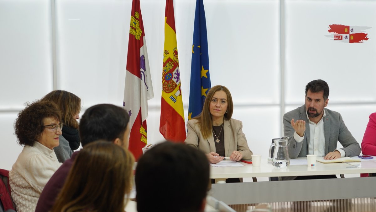 El secretario general del PSOE de Castilla y León, Luis Tudanca, preside el Plenario de la Comisión Ejecutiva Autonómica (CEA) del PSCyL. ICAL