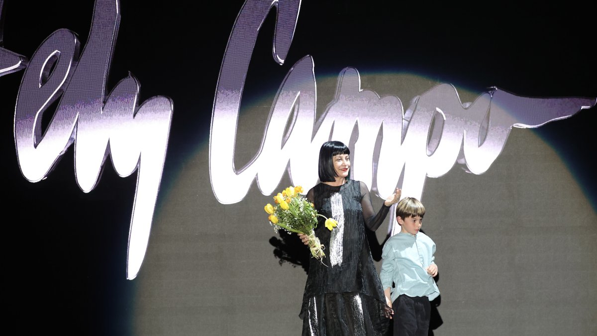 Defile de la diseñadora Salmantina, Fely Campo en la Mercedes Fashion Week.- ICAL