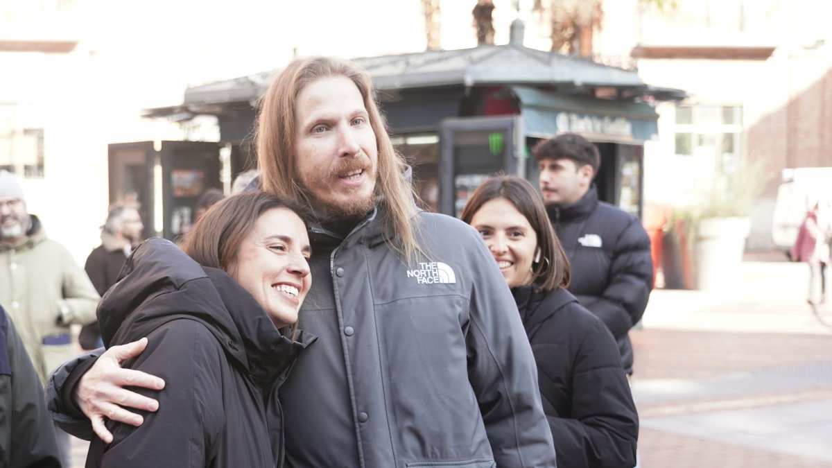 La exministra Irene Montero, secretaria política de Podemos, y Pablo Fernández, secretario de Organización y coportavoz nacional, visitan Valladolid. ICAL