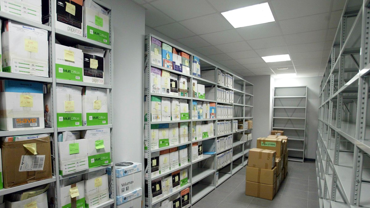 Archivo de expedientes en un juzgado de Valladolid. / ICAL