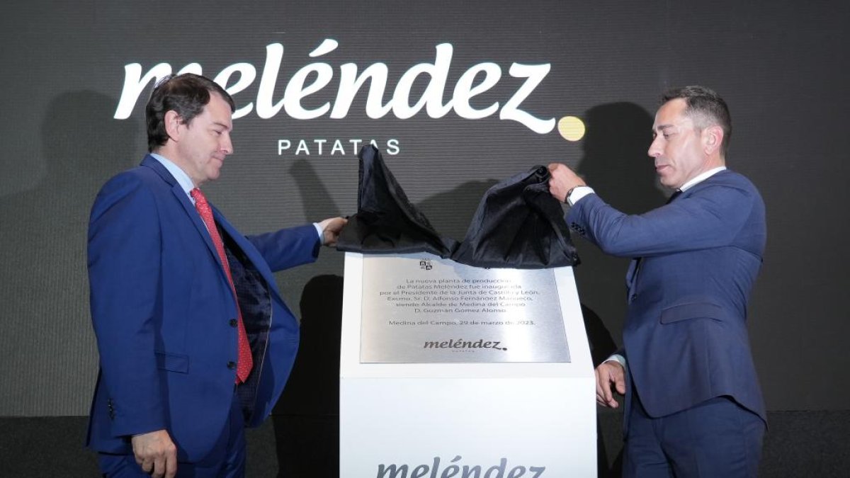 JUAN MIGUEL LOSTAU. 29/03/2023. VALLADOLID. COMUNIDAD DE CASTILLA Y LEÓN. MEDINA DEL CAMPO. INAUGURACIÓN DE LA NUEVA PLANTA DE PATATAS MELÉNDEZ.