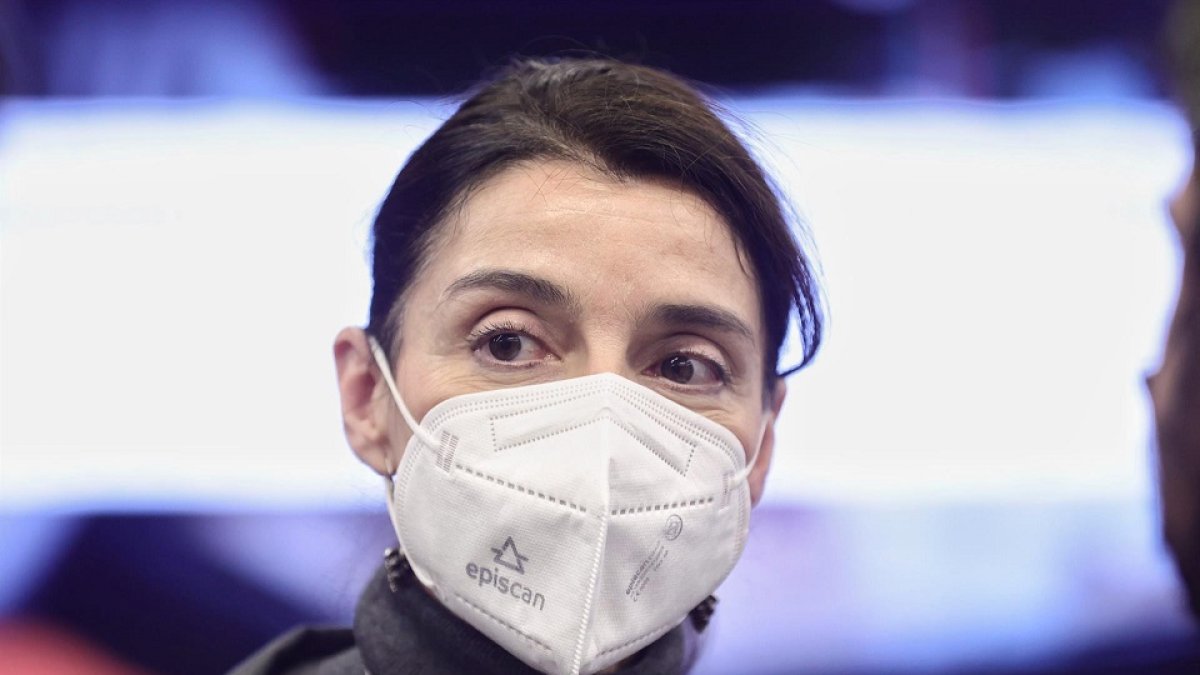 Pilar Llop, durante su visita al centro de innovación tecnológica del Ministerio de Justicia.- E. PRESS