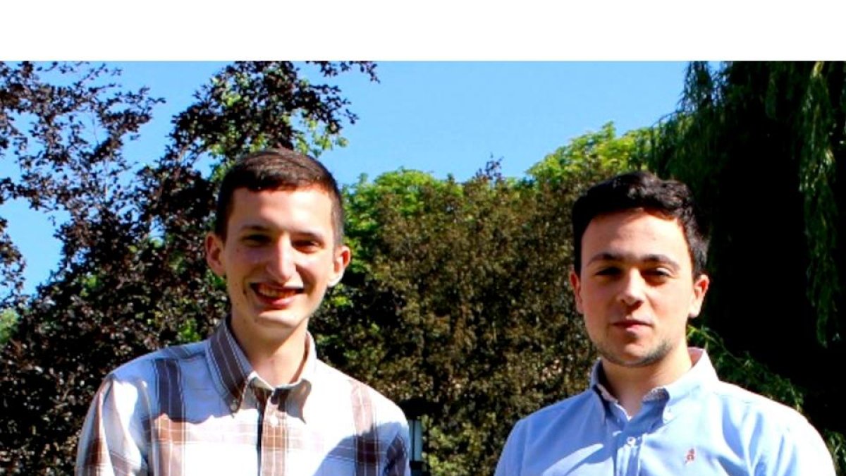 José Luis Garrido Labrador y José Miguel Ramírez Sanz, estudiantes de doctorado de la Universidad de Burgos. E. M.