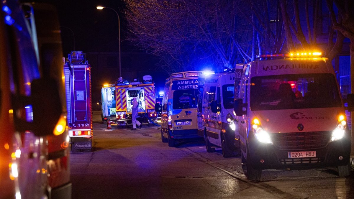 Incendio en la residencia de ancianos Fuente del Rey de Soria.- ICAL