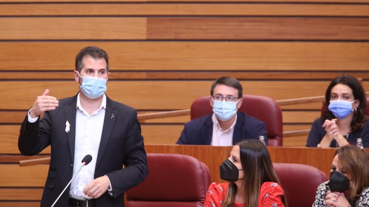 El secretario general del PSOE en Castilla y León, Luis Tudanca. - ICAL