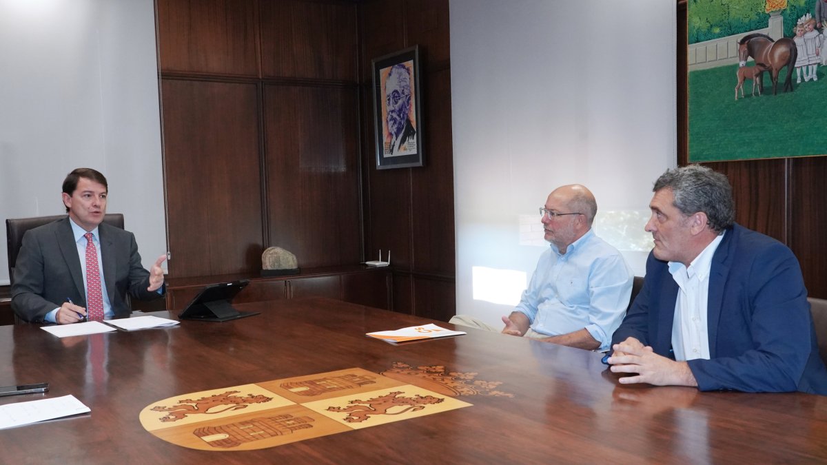 El presidente de la Junta de Castilla y León, Alfonso Fernández Mañueco se reúne con Francisco Igea, Ciudadanos y Pedro Pascual de Por Ávila. Ical