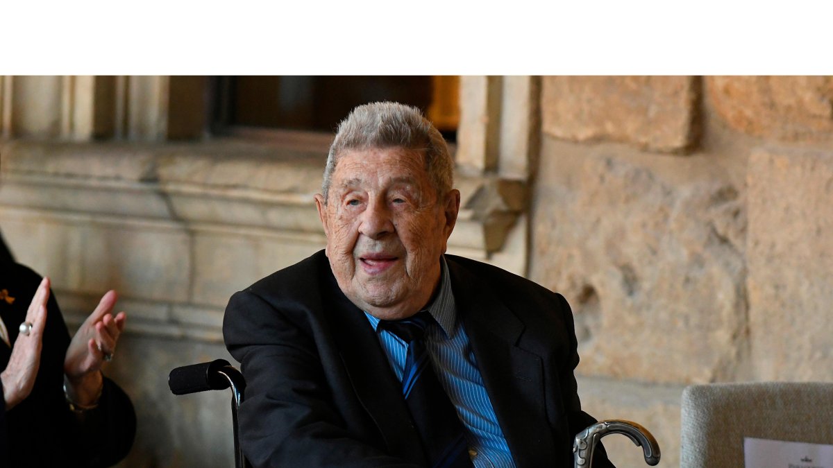 Josep Sala, durante el homenaje que se le rindió en el San Marcos en agosto pasado. ICAL