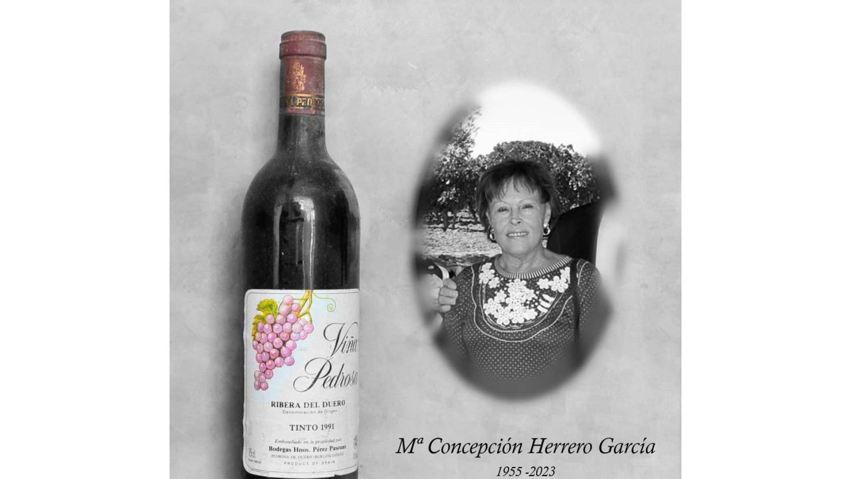 María Concepción Herrero García, esposa de Adolfo Pérez Pascuas. -BODEGAS HNOS. PÉREZ PASCUAS