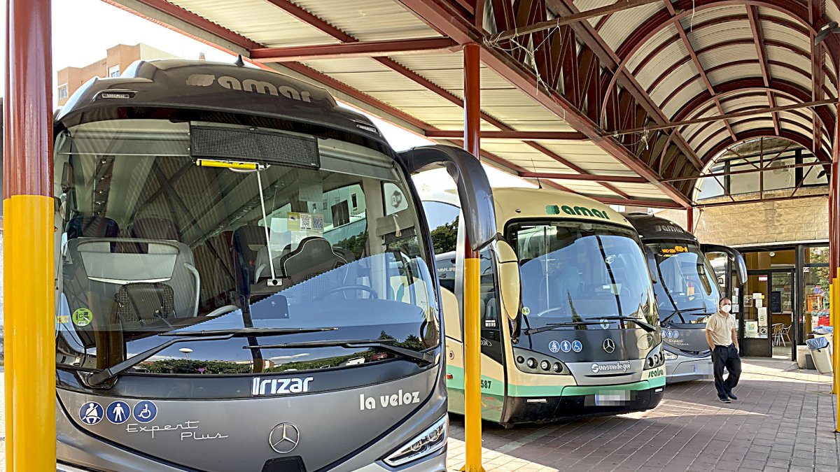 Estación de autobuses de la localidad abulense de Arenas de San Pedro. ICAL