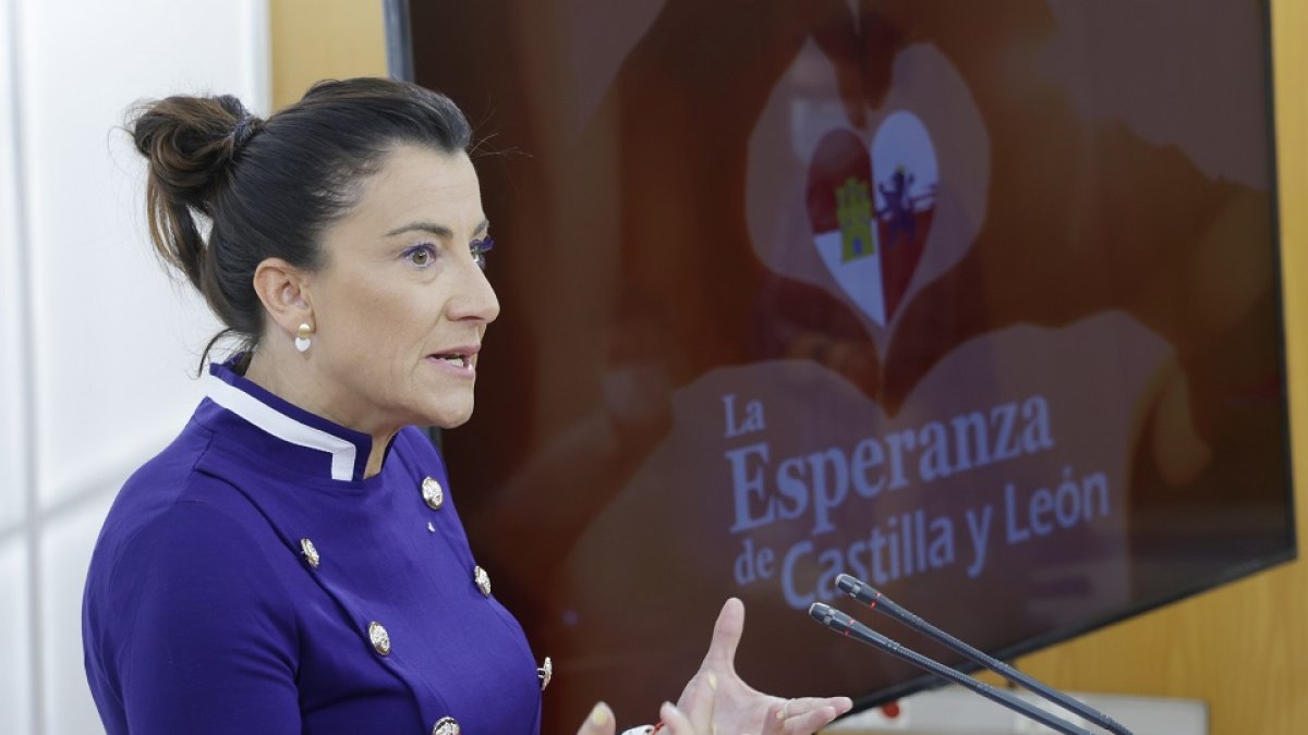 La secretaria de organización del PSOECyL, Ana Sánchez.- ICAL