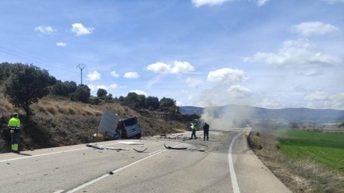 Suceso registrado en la CL-101 entre Ágreda y Ólvega. - EM